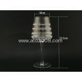 Clear Wine Glass With Etching